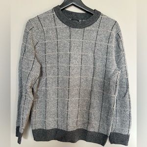 J.Crew Men’s Grid Checked Sweater, S